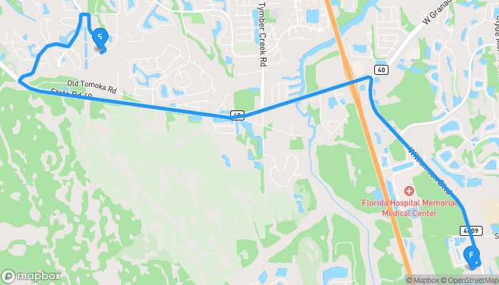 Route map from 77 Foxcroft Run to Advanced Technology College